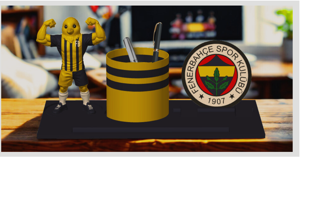 FB Taraftar Kalemlik & Telefon Standı – Özel Tasarım