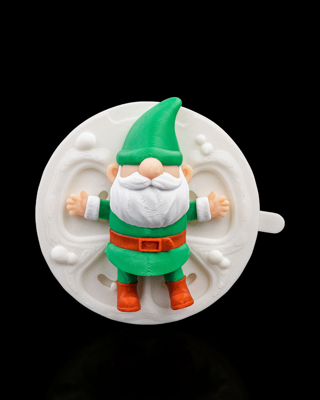 Karda Oynayan Noel Baba – 3D Dekor Figürü