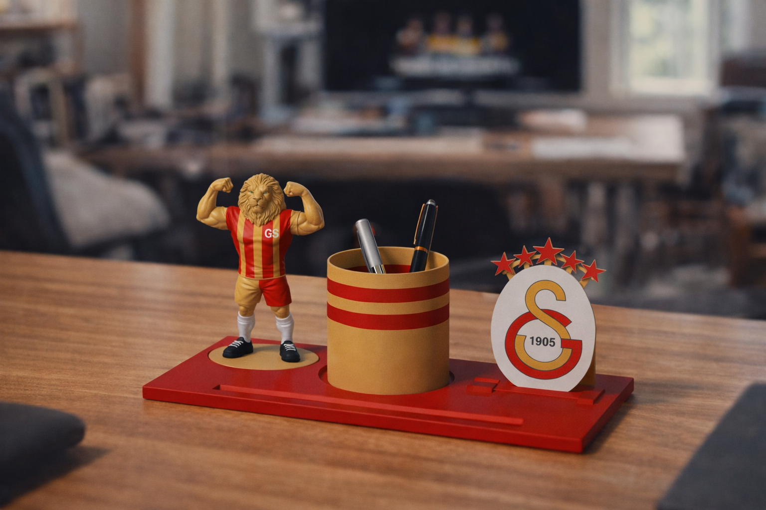 GS Taraftar Kalemlik & Telefon Standı – Özel Tasarım