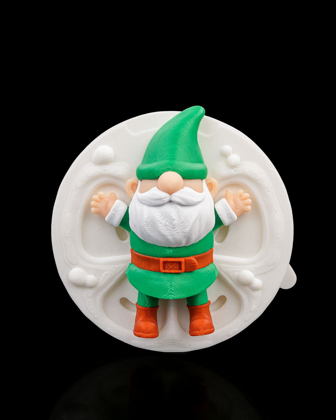 Karda Oynayan Noel Baba – 3D Dekor Figürü