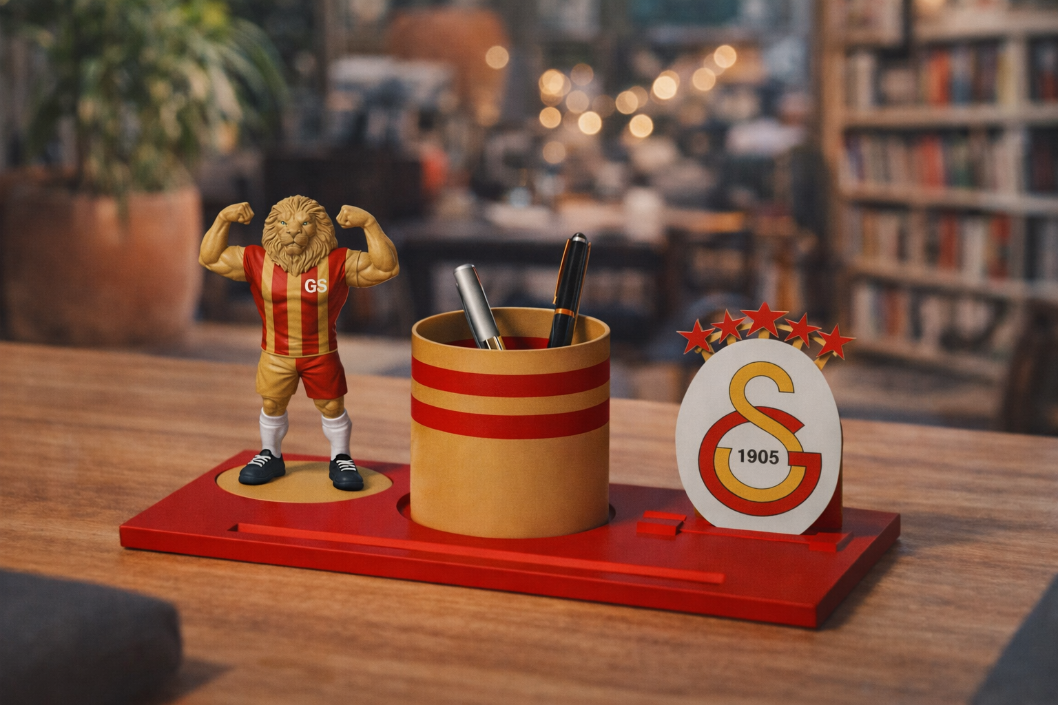 GS Taraftar Kalemlik & Telefon Standı – Özel Tasarım