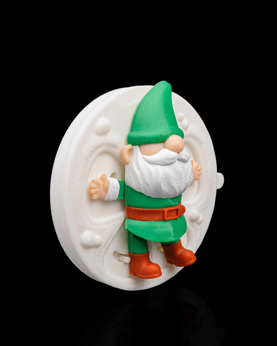 Karda Oynayan Noel Baba – 3D Dekor Figürü