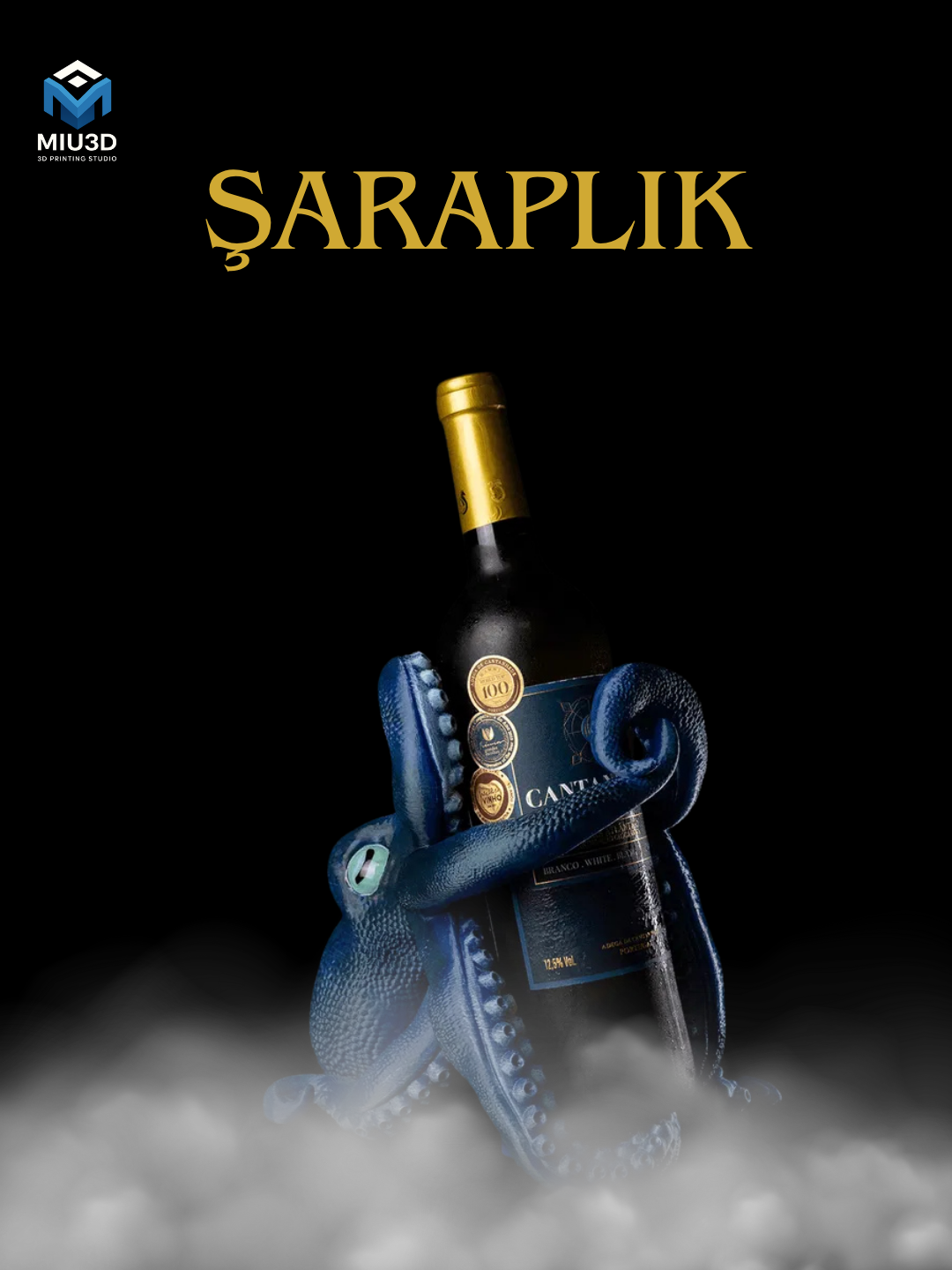 Ahtapot Şaraplık - Octopus Wine Holder